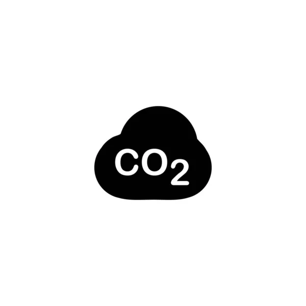 Co2 Cloud Icon Vector Symbol Web Site Computer Mobile Vector — Stock Vector