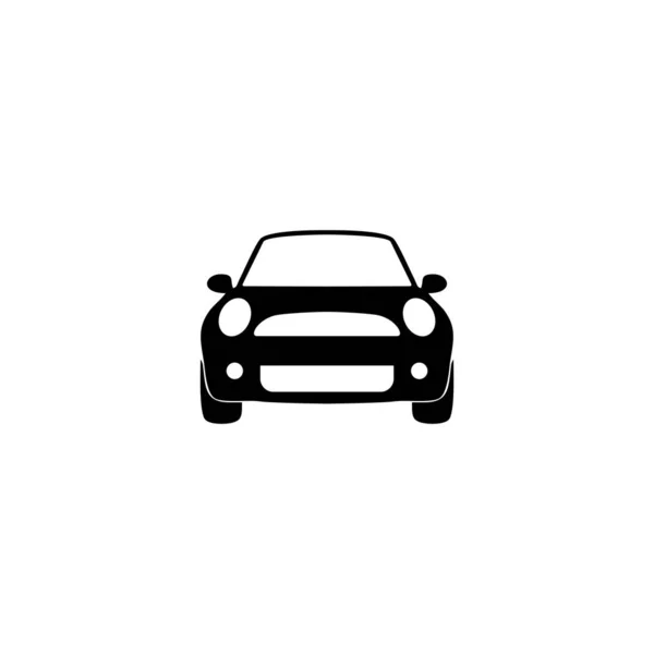 Иконка Автомобиля Видом Спереди Графические Элементы Вашего Дизайна — стоковый вектор