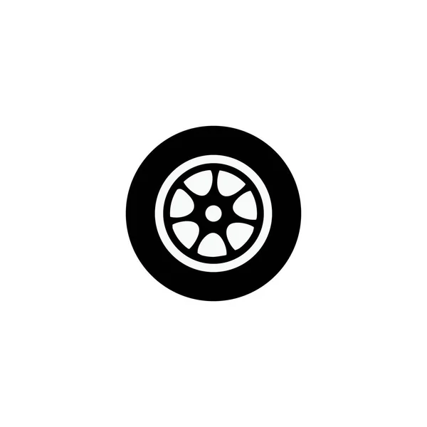 Иконка Колеса Транспортного Средства Графические Элементы Вашего Дизайна — стоковый вектор