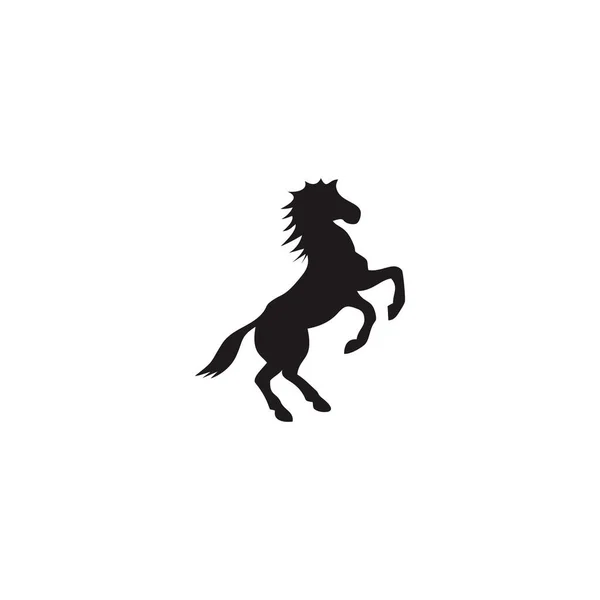 Illustrazione Cavallo Icona Vettore Simbolo Web Design Piatto — Vettoriale Stock