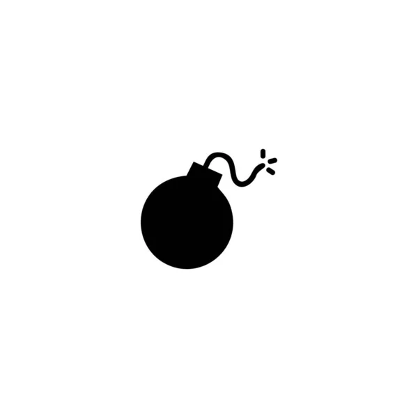 Illustration Des Bombensymbolvektors Symbol Für Flaches Web Design — Stockvektor