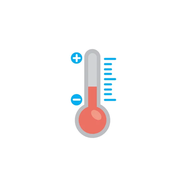 Termometre Sıcaklık Ölçek Simgesi Tasarımınız Için Grafiksel Ögeler — Stok Vektör