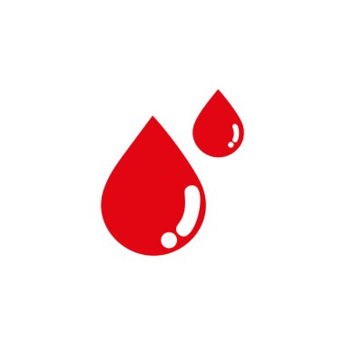 Kan damlası ikonu. Tasarımınız için grafiksel ögeler