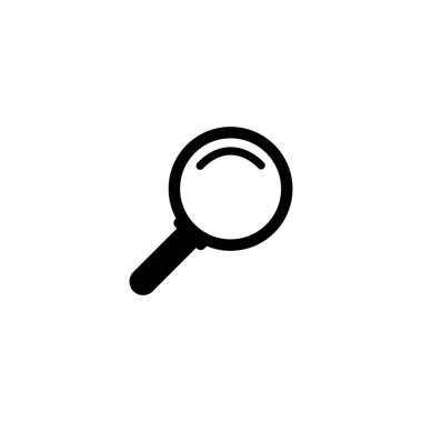 Arama simgesi ya da logo izole edilmiş işaret sembolü illüstrasyonu - yüksek kaliteli siyah biçim vektör simgeleri