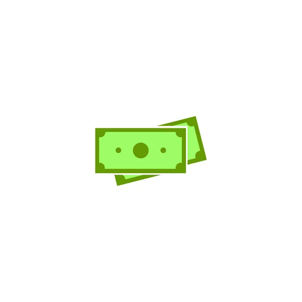 Dollar Geld Pictogram Vector Symbool Voor Web Flat Design — Stockvector