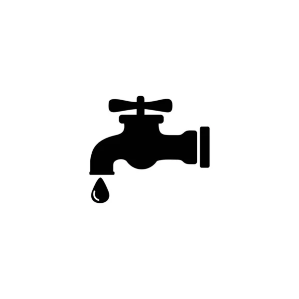 Illustration Wasserhahn Symbol Vektor Symbol Für Flaches Web Design — Stockvektor