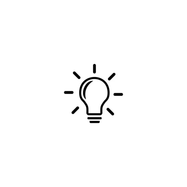 Иконка Лампы Векторная Иллюстрация Плоский Стиль Дизайна Иконка Векторной Лампы — стоковый вектор