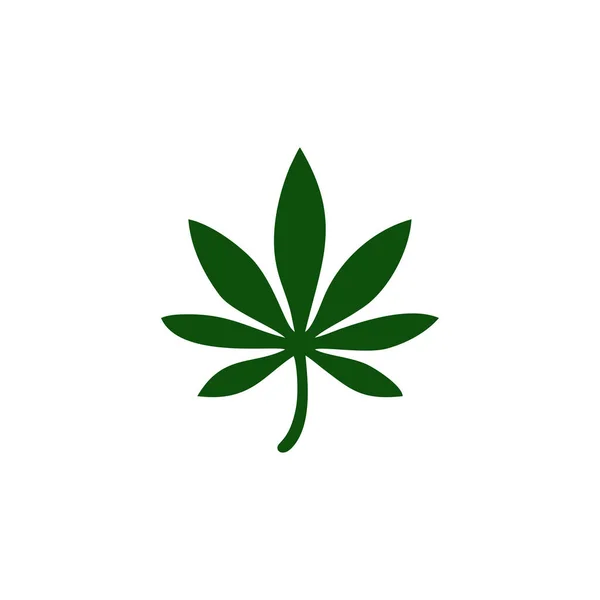 Ikonový Vektor Marihuanového Listu Symbol Pro Webovou Stránku Počítač Mobilní — Stockový vektor