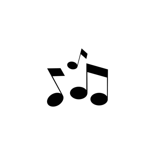 Musik Note Symbol Oder Logo Isoliert Zeichen Symbol Vektor Illustration — Stockvektor