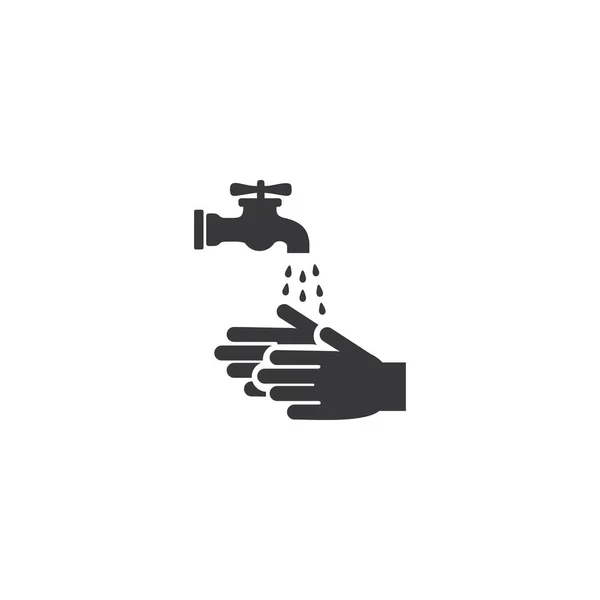Вектор Піктограми Миття Рук Символ Веб Сайту Комп Ютерний Мобільний — стоковий вектор