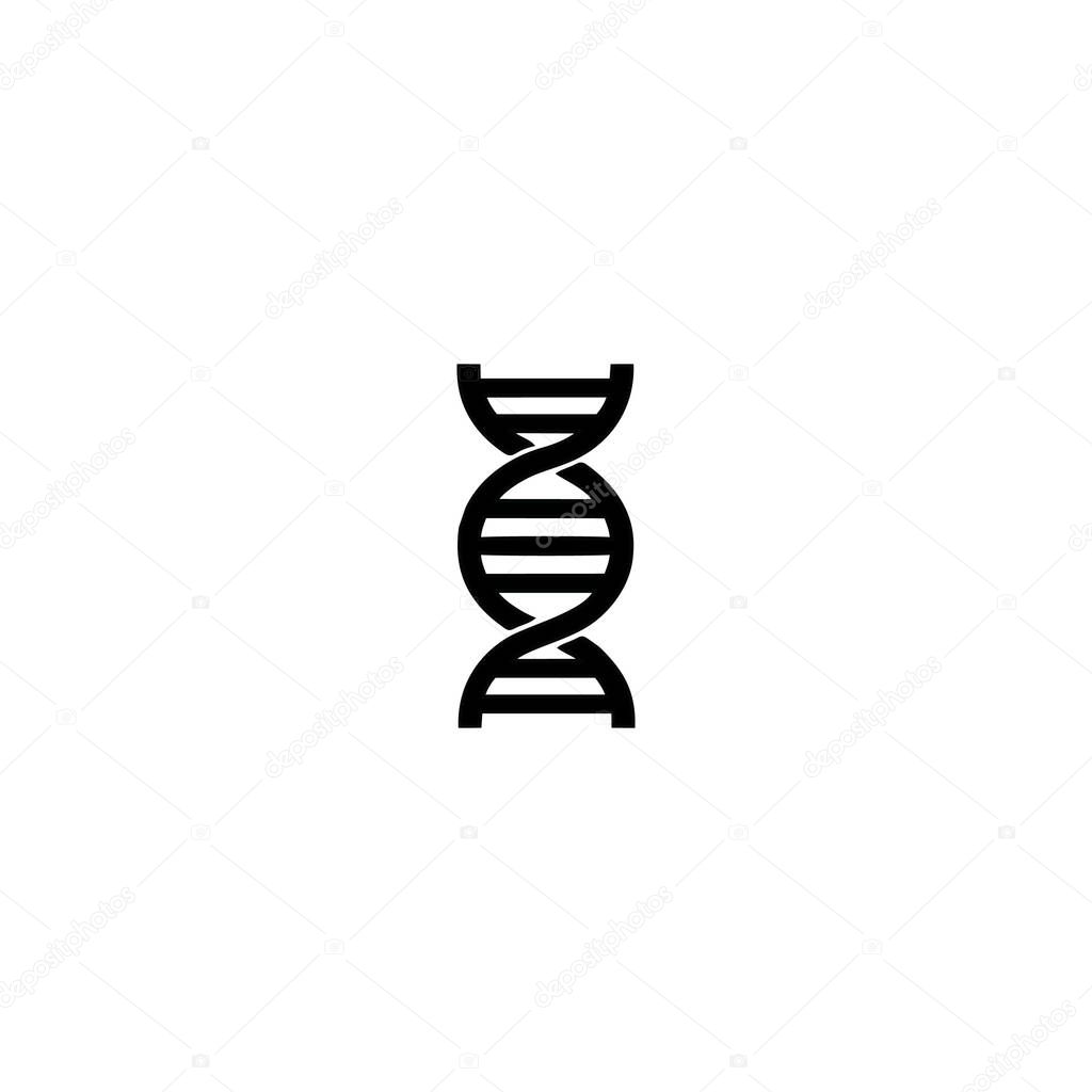illustration of DNA icon vector. symbol for web flat design