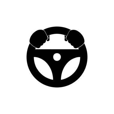 araba sürücüsü simgesi veya logo izole edilmiş işaret sembolü illüstrasyonu - yüksek kaliteli siyah biçim vektör simgeleri 