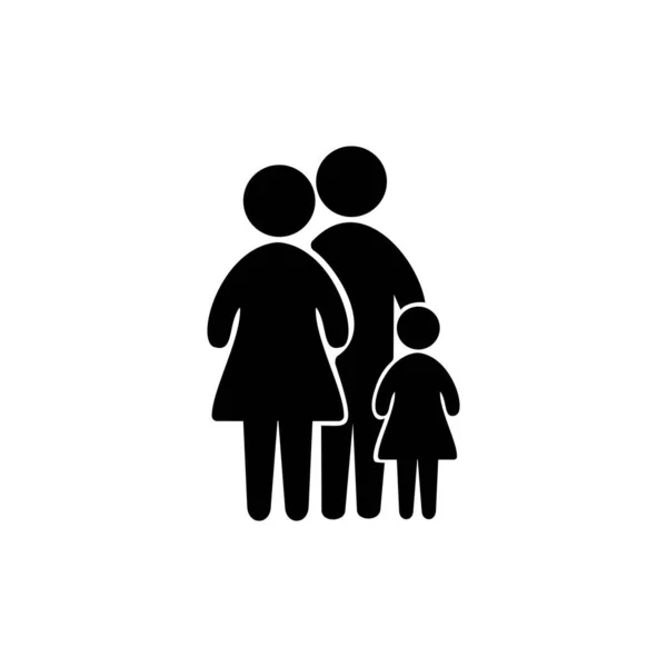 Familie Symbol Oder Logo Isolierte Zeichen Symbol Vektor Illustration Qualitativ — Stockvektor