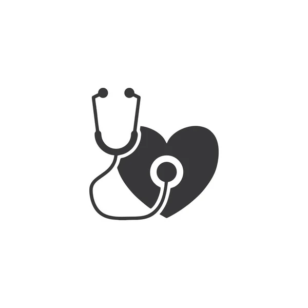 Ícone Exame Cardíaco Elementos Gráficos Para Seu Design — Vetor de Stock