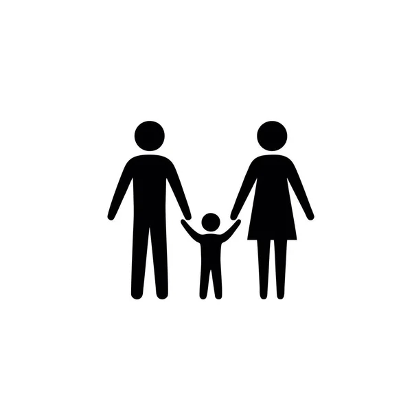 Illustration Des Familiensymbolvektors Symbol Für Webseite Computer Und Mobiler Vektor — Stockvektor