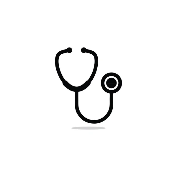 Estetoscopio Herramienta Médica Icono Vector Símbolo Para Sitio Web Computadora — Vector de stock