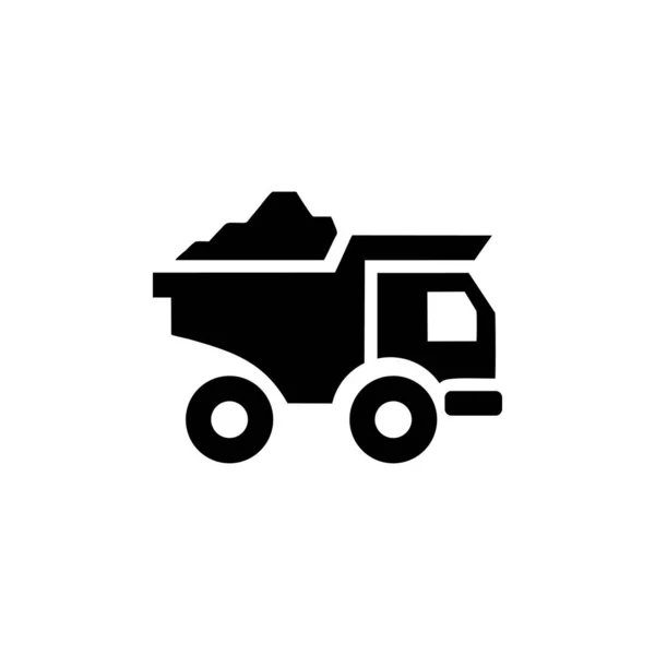 Lastbilstransport Ikonen Vektor Symbol För Webbplats Dator Och Mobil Vektor — Stock vektor