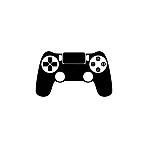 Gamepad Kontroluje Wektor Ikony Symbol Projektowania Web Flat — Wektor stockowy