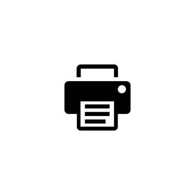 Yazıcı simgesi veya logo izole edilmiş işaret sembolü illüstrasyonu - yüksek kaliteli siyah biçim vektör simgeleri 