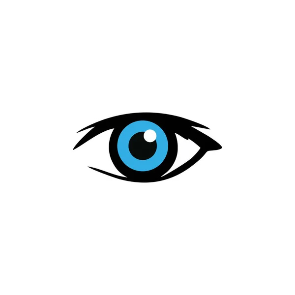 Blaues Auge Icon Vektor Symbol Für Flaches Web Design — Stockvektor