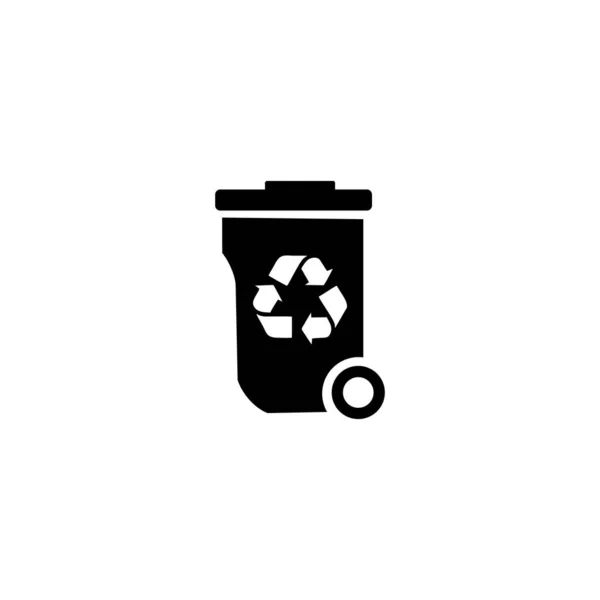Müllcontainersymbol Grafische Elemente Für Ihr Design — Stockvektor