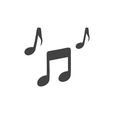 Bir müzik simgesi vektörü değil. Web sitesi Bilgisayar ve mobil vektörü sembolü