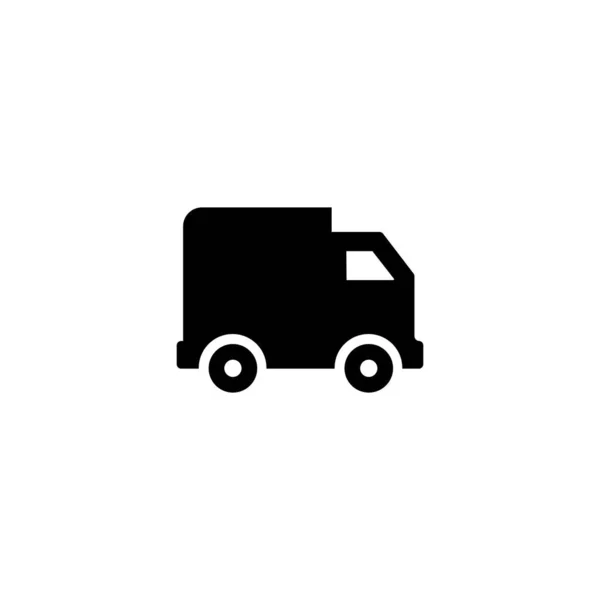 Icona Consegna Camion Logo Isolato Segno Simbolo Vettoriale Illustrazione Icone — Vettoriale Stock