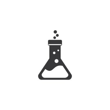 Laboratuvar cam simgesi ya da logo izole edilmiş işaret sembolü illüstrasyonu - yüksek kaliteli siyah biçim vektör simgeleri 