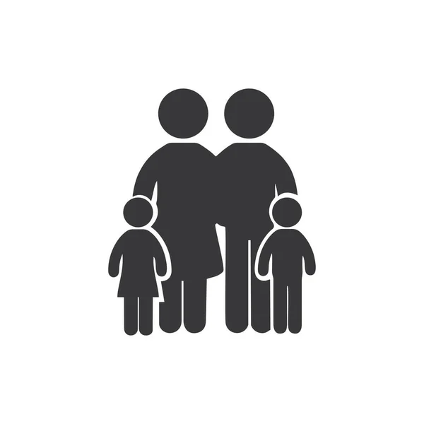 Illustration Des Familiensymbols Grafische Elemente Für Ihr Design — Stockvektor