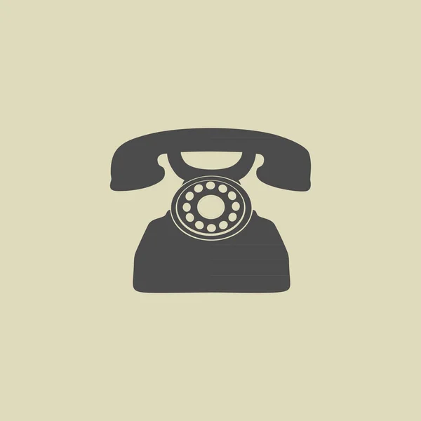 Retro Telefoon Ikoon Vector Symbool Voor Website Computer Mobiele Vector — Stockvector