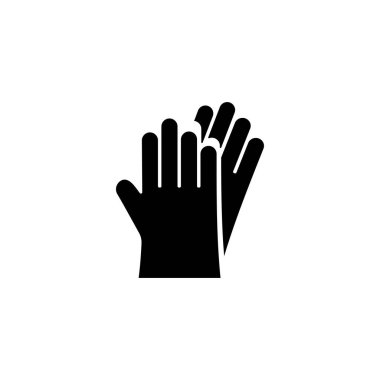 Koruyucu eldivenler ikon vektörü. Web sitesi Bilgisayar ve mobil vektörü sembolü