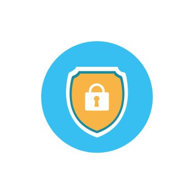 Güvenlik kilidi Simge vektörü. Web sitesi Bilgisayar ve mobil vektörü sembolü