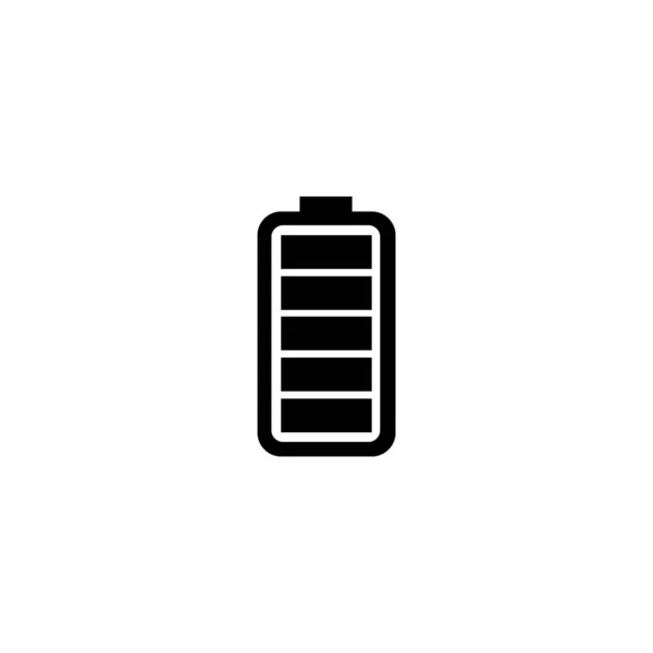 Статус Батареи Полный Вектор Значка Символ Веб Сайта Компьютер Мобильный — стоковый вектор