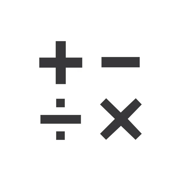Vector Iconos Matemáticos Básicos Símbolo Para Sitio Web Computadora Vector — Archivo Imágenes Vectoriales