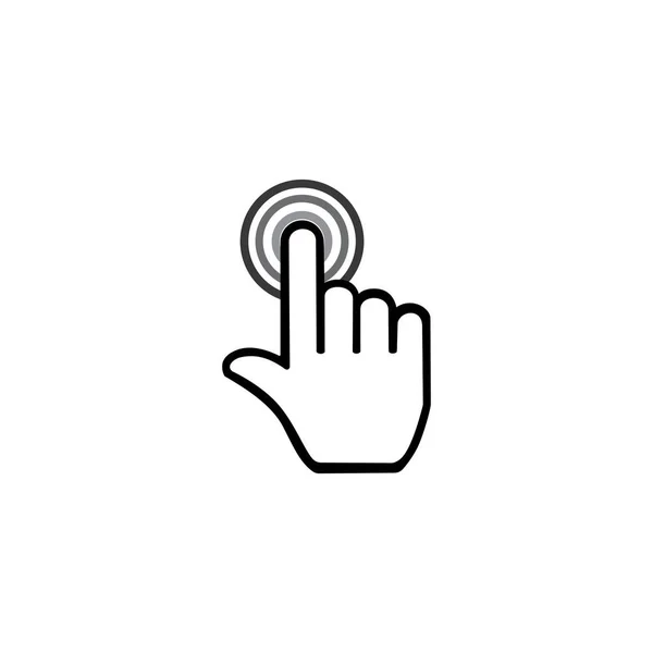Ícone Mão Cursor Elementos Gráficos Para Seu Design — Vetor de Stock