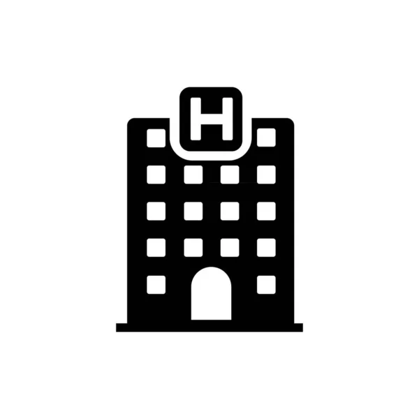 医院建筑图标向量 网页平面设计的符号 — 图库矢量图片