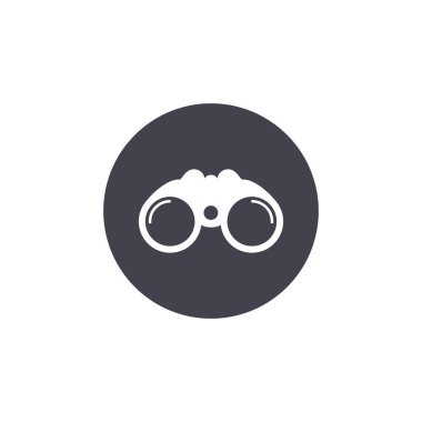 dürbün ikon vektörü. Web düz tasarımı için sembol