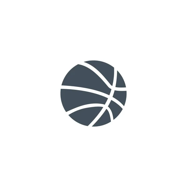 Baloncesto Aislado Sobre Fondo Blanco — Vector de stock