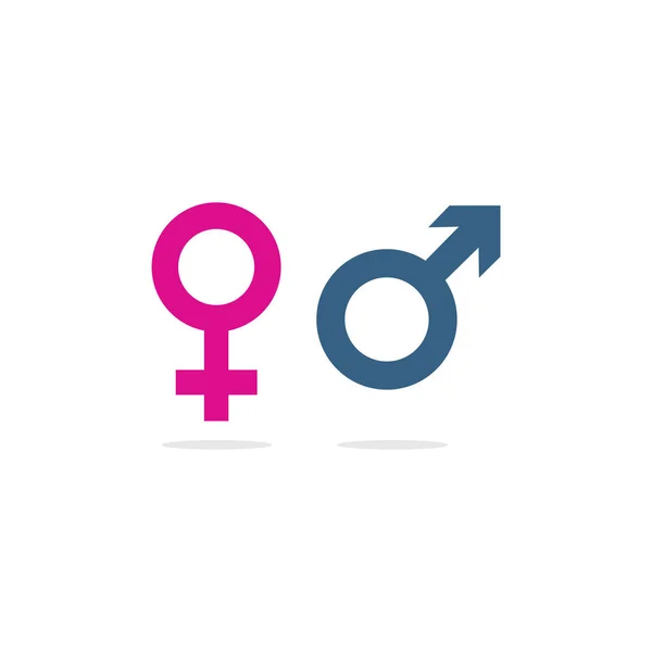 Moderní Genderový Symbol Vektorová Ikona Plochý Design — Stockový vektor
