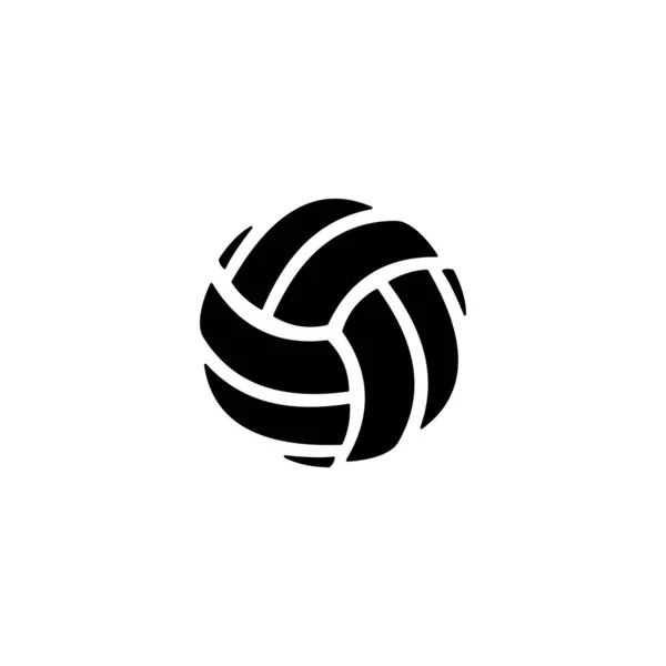 Volleyball Isoliert Auf Weißem Hintergrund Symbol — Stockvektor