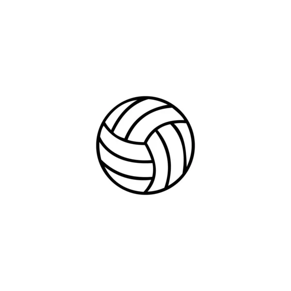 Volleyball Icon Vektor Symbol Für Flaches Web Design — Stockvektor