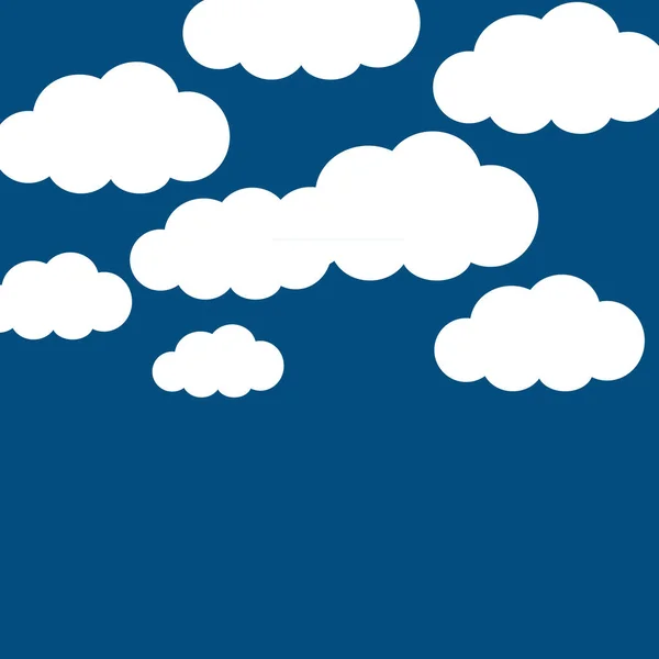 Weiße Wolken Hintergrund Symbol Grafische Elemente Für Ihr Design — Stockvektor