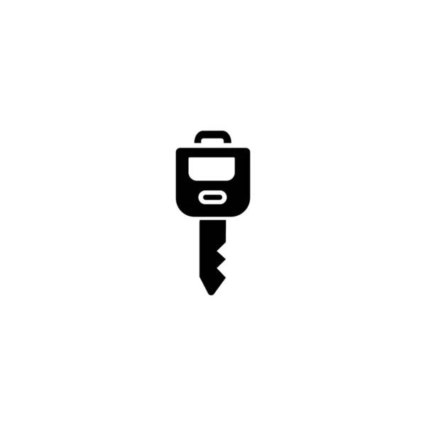 汽车钥匙图标或标志隔离符号矢量插图 高质量的黑色样式矢量图标 — 图库矢量图片