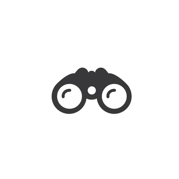 双眼鏡アイコンベクトルのイラストです ウェブフラットデザインのシンボル — ストックベクタ