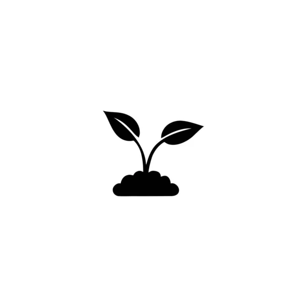 Planta Natural Com Logotipo Folhas —  Vetores de Stock