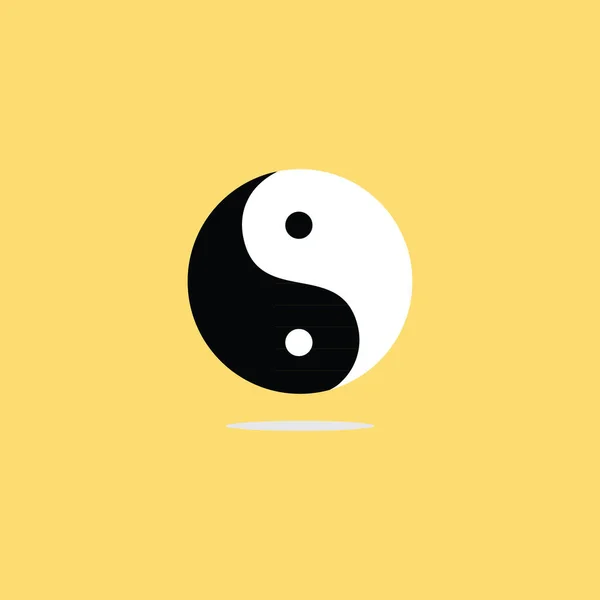 Yin Yang Διάνυσμα Εικονίδιο Σύμβολο Για Την Ιστοσελίδα Υπολογιστής Και — Διανυσματικό Αρχείο