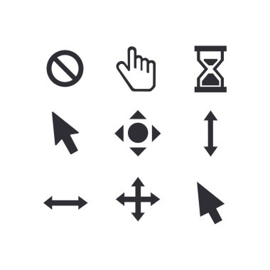 İmleç koleksiyon simgesi logosu