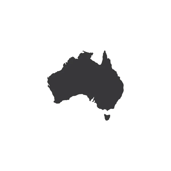 Australien Karte Einfaches Symbol — Stockvektor