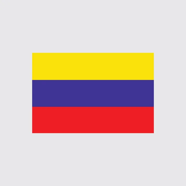 Vlag Van Columbia Pictogram Logo — Stockvector