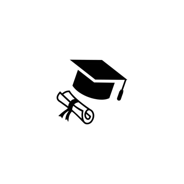 Afstudeerhoed Diploma — Stockvector